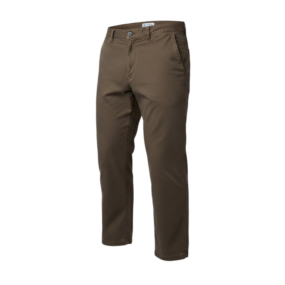 Columbia Mens Brown Cotton Chino Pants Straight Leg 38 AM8144
